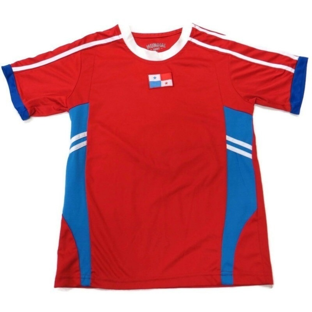 Panama Soccer Jersey Youth Sz 16 Red Mundial Sport